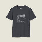 Freedom Guarding the Flame – Lighthouse Patriot T-Shirt