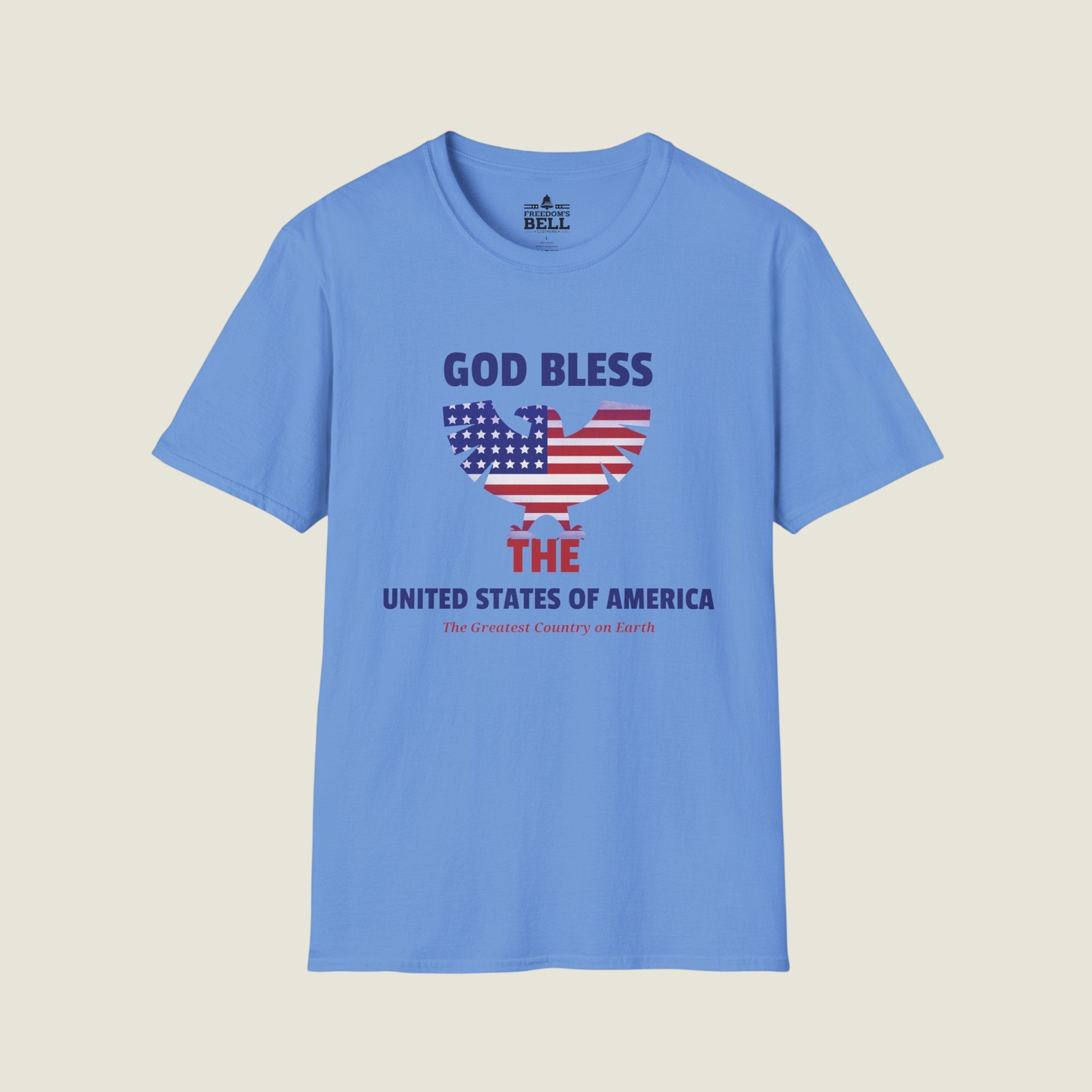 God Bless The USA T-Shirt - Eagle Flag Greatest Country