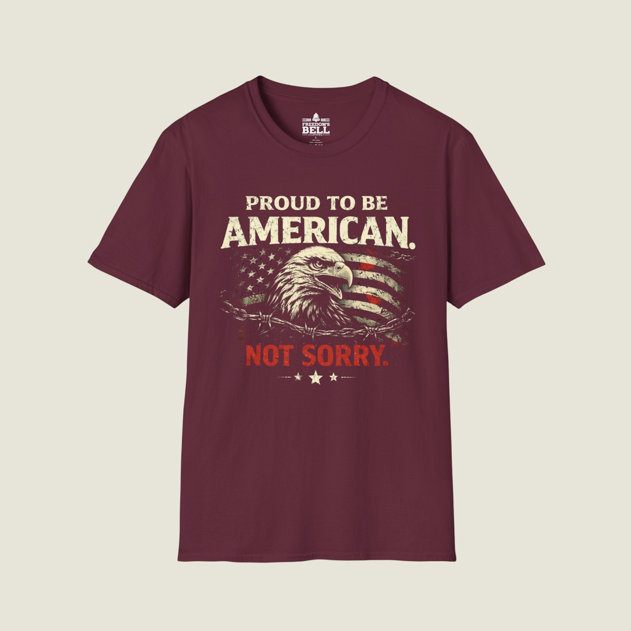 Proud American Not Sorry T-Shirt - Unapologetic Patriot org