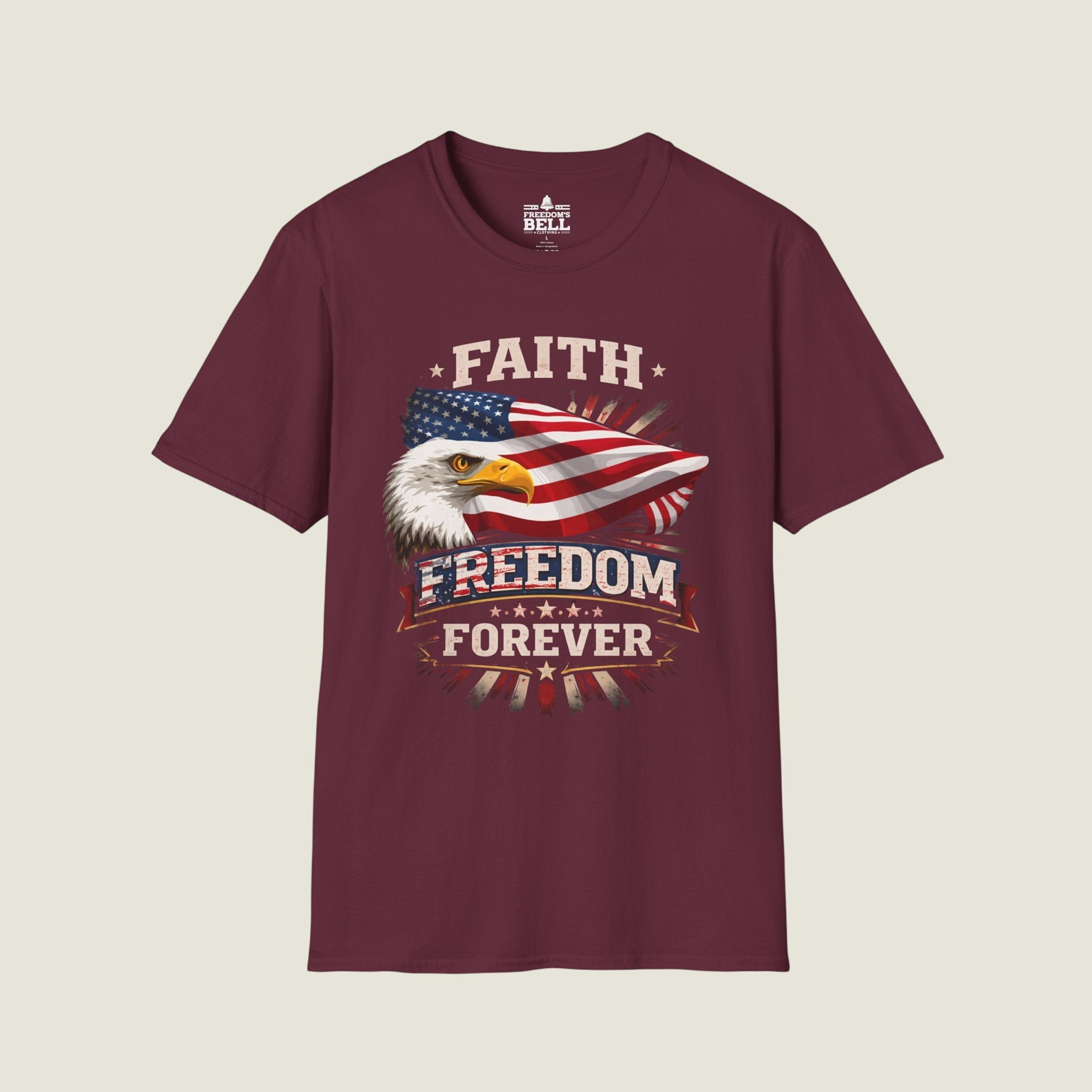 Faith Freedom Forever T-Shirt – Classic Eagle