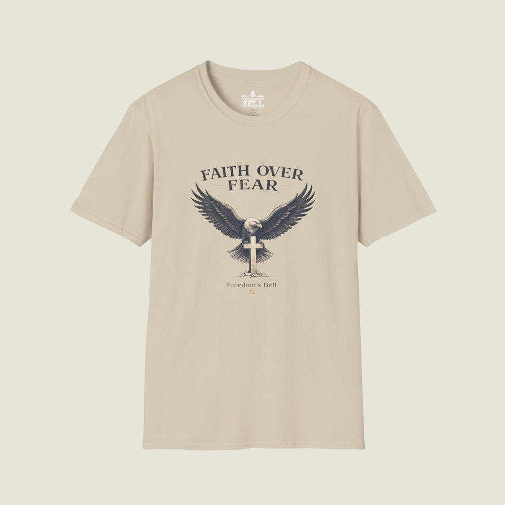 Faith Over Fear T-Shirt - Eagle Cross Christian Design