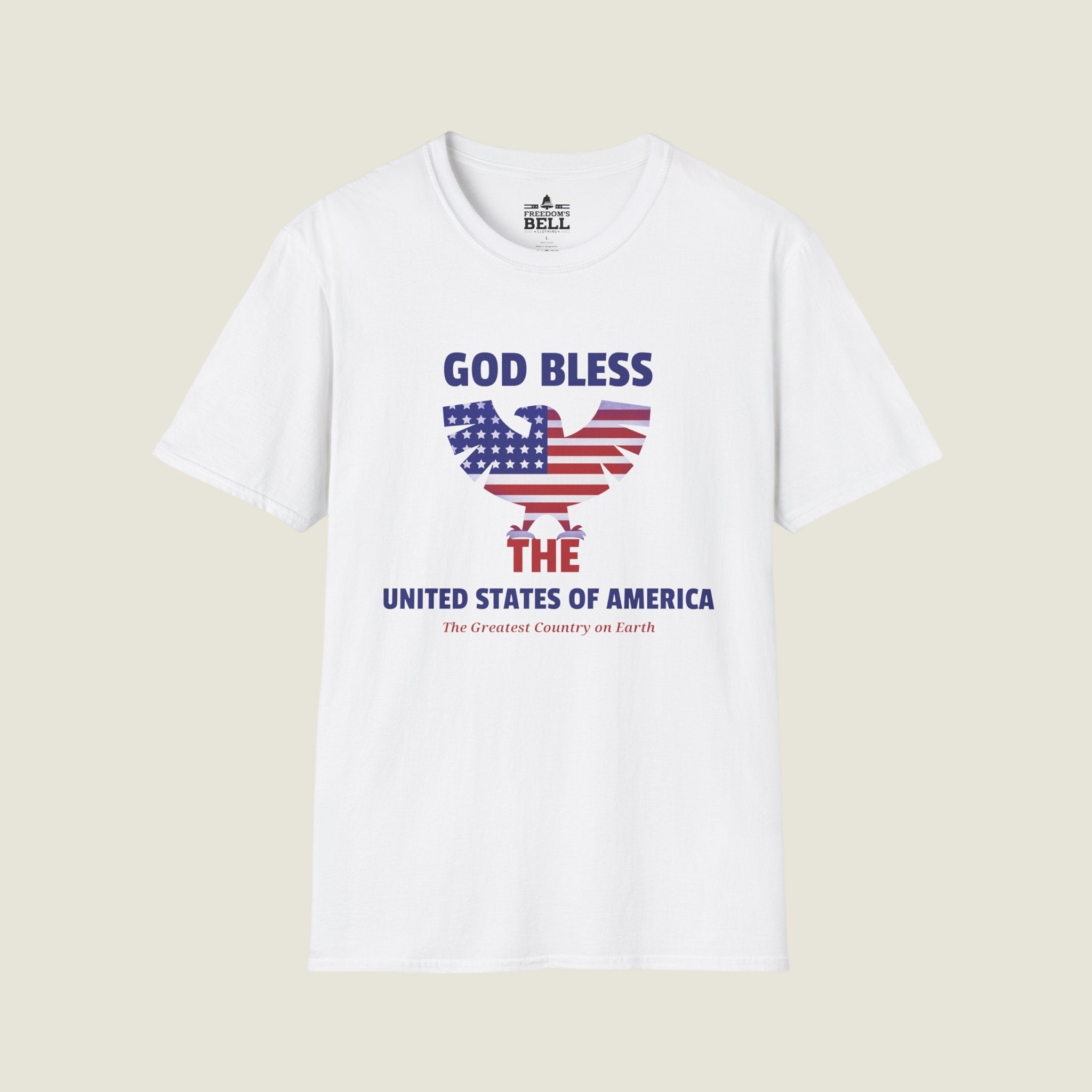 God Bless The USA T-Shirt - Eagle Flag Greatest Country