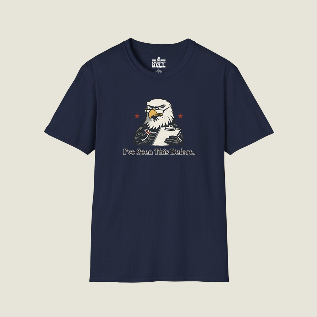I've Seen This Before - Eagle With Clipboard Historical Repeat T-Shirt