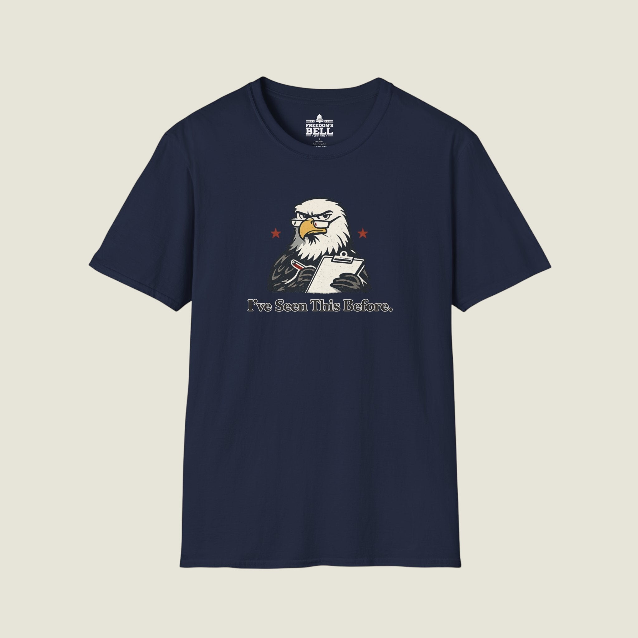 I've Seen This Before - Eagle With Clipboard Historical Repeat T-Shirt