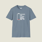 Tolerance For Tyranny 0% - Zero Tolerance Battery Icon T-Shirt