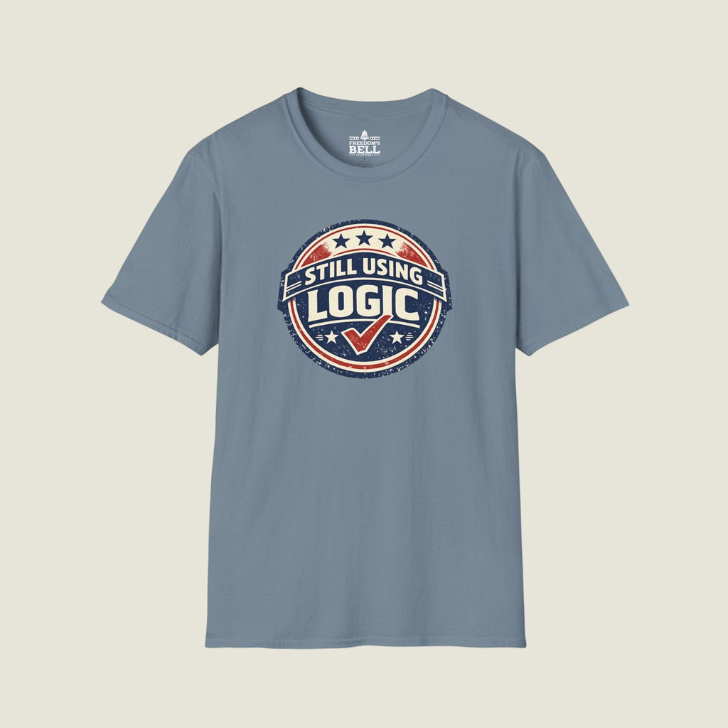 Still Using Logic - Vintage Badge With Checkmark Approved T-Shirt