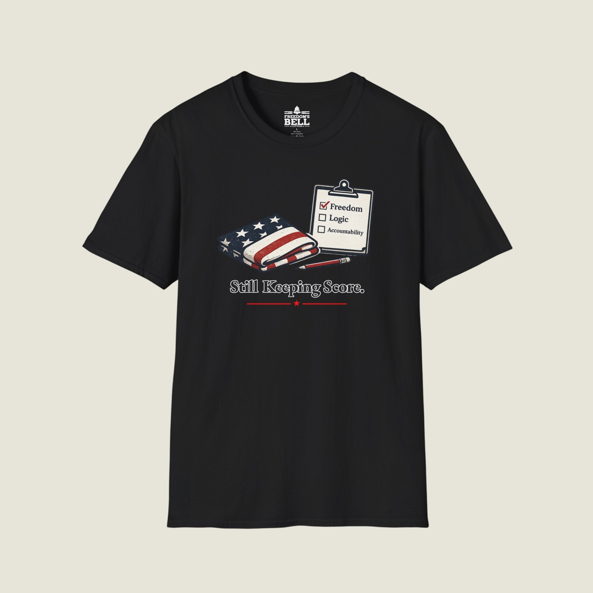 Still Keeping Score - Freedom Logic Accountability Checklist T-Shirt