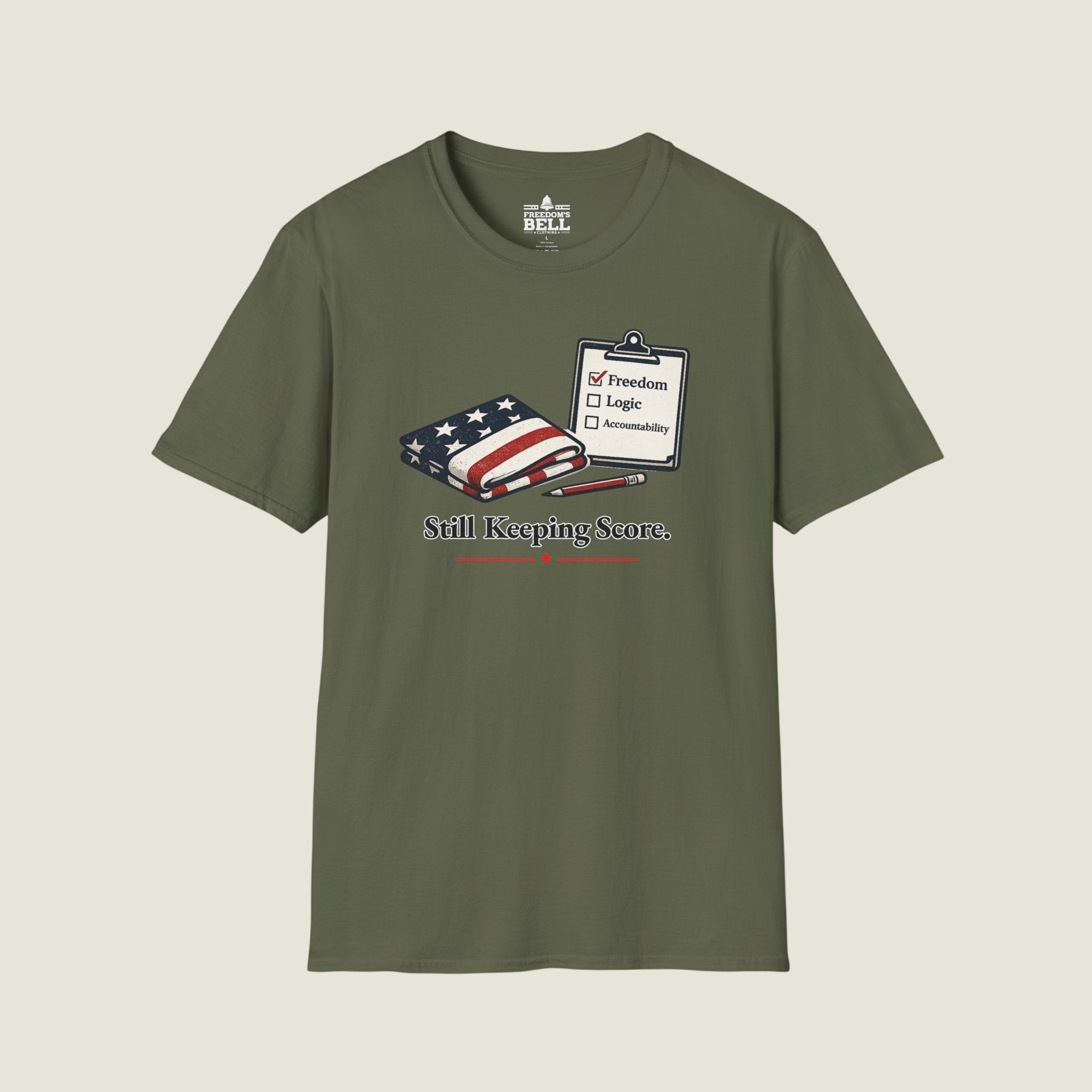 Still Keeping Score - Freedom Logic Accountability Checklist T-Shirt