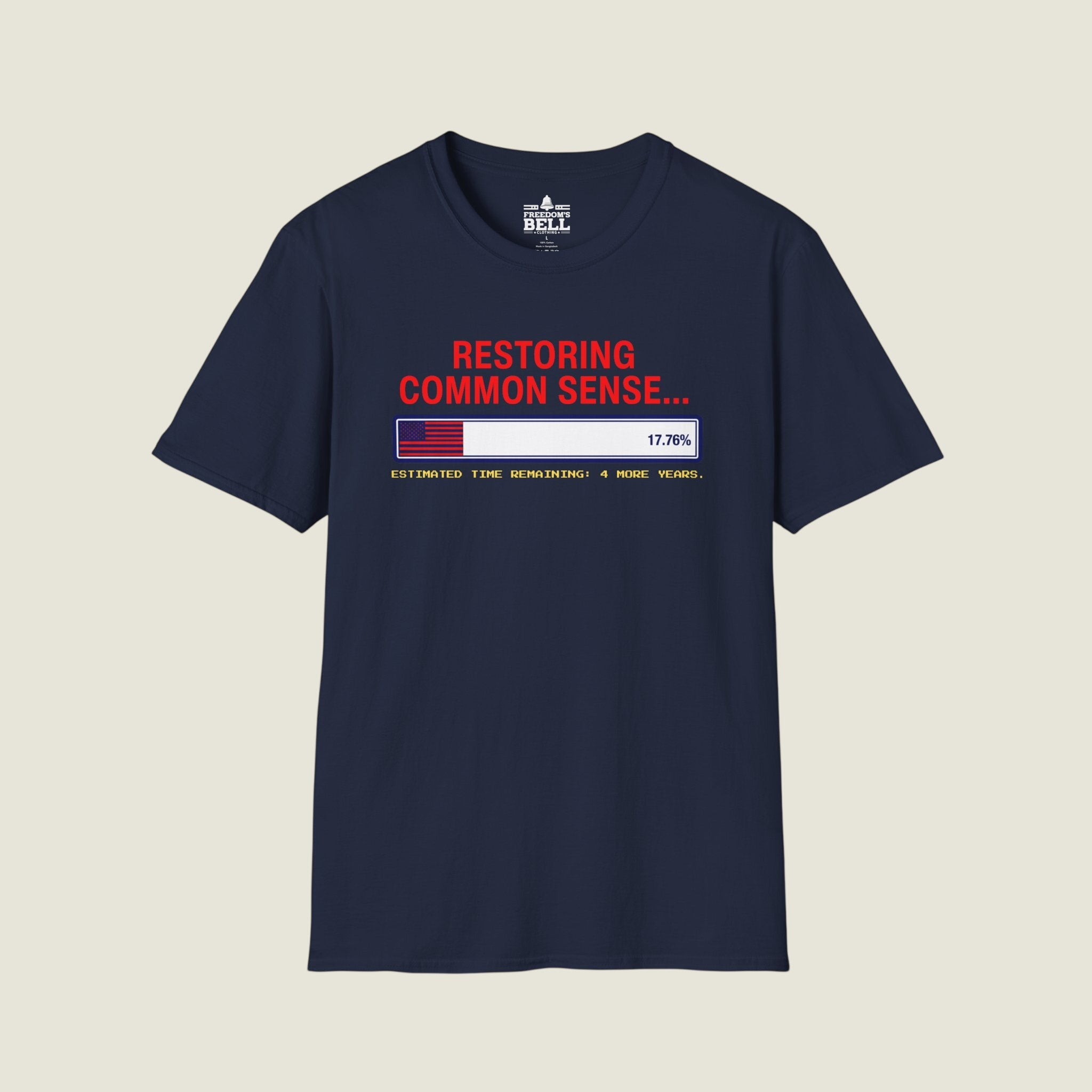Restoring Common Sense 17.76% - 4 More Years Estimated T-Shirt