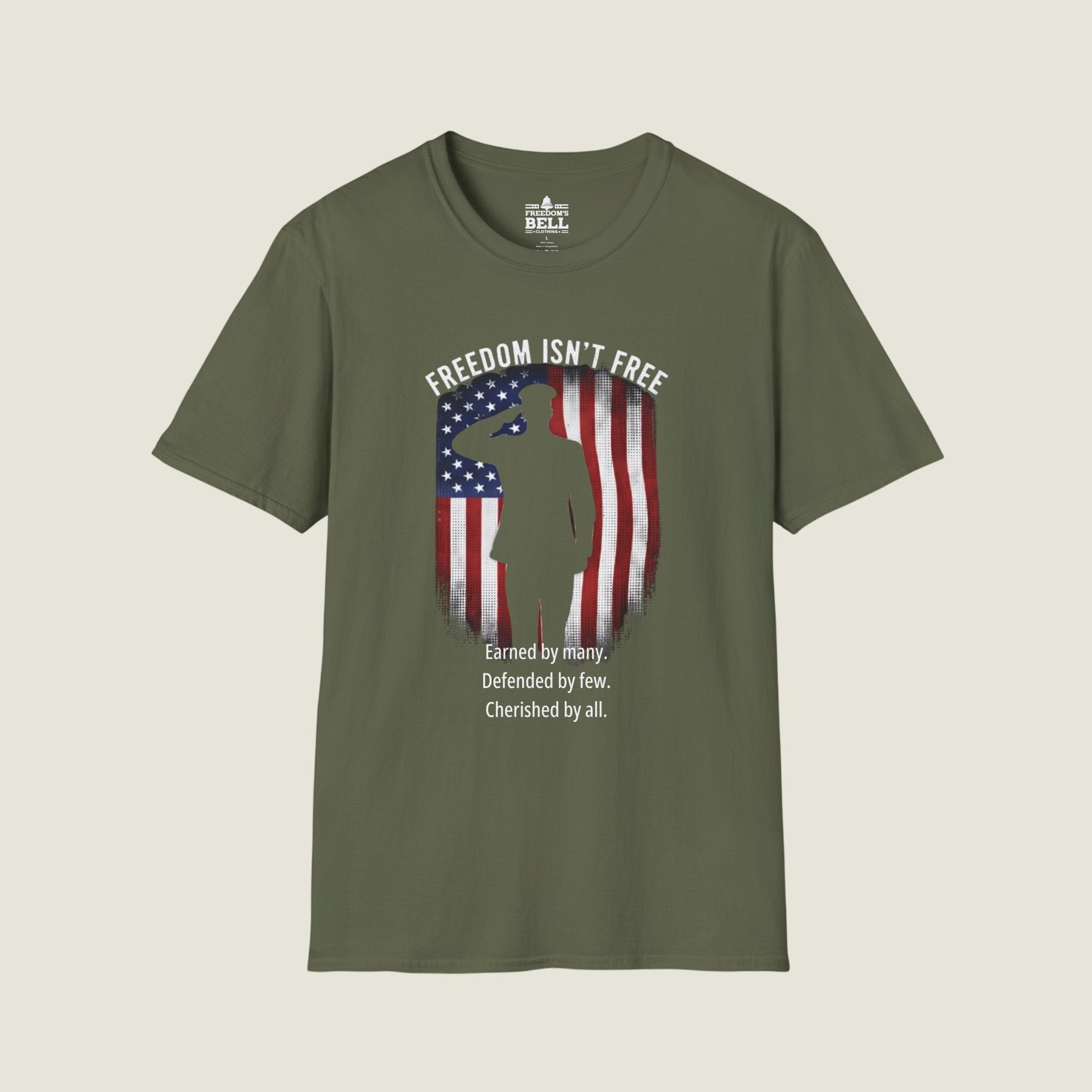 Freedom Isn't Free T-Shirt - Military Sacrifice Tribute org