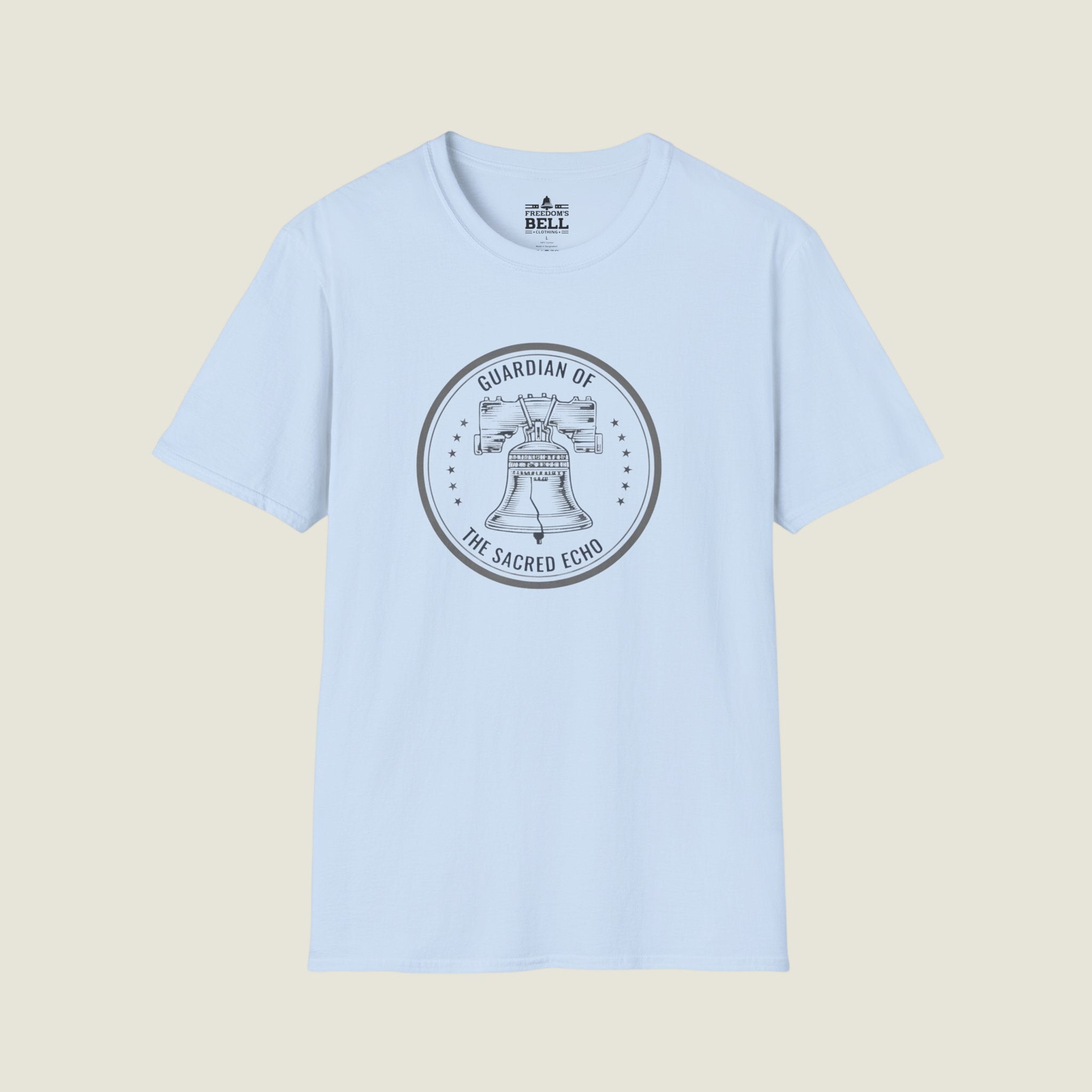 Guardian of the Sacred Echo – Liberty Bell Patriotic T-Shirt