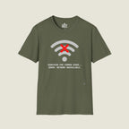 Searching For Common Sense No Connection - WiFi Political T-Shirt
