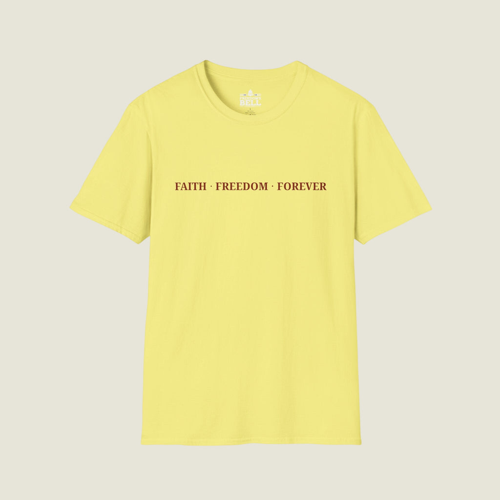 Faith Freedom Forever – Minimal Edition T-Shirt | Faith Series