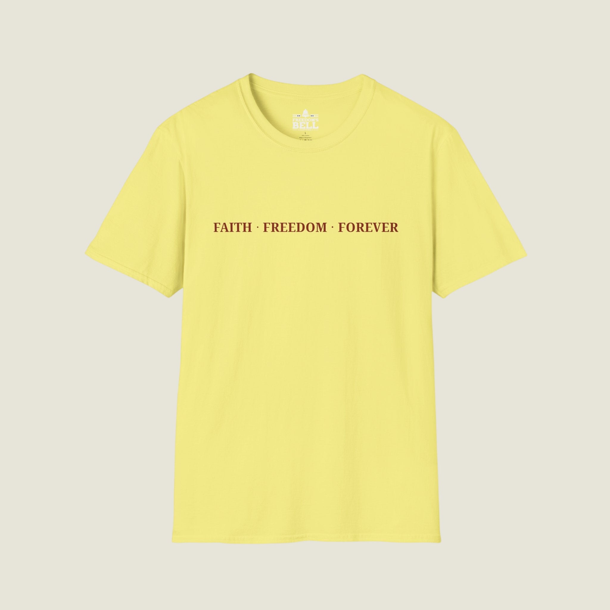 Faith Freedom Forever – Minimal Edition T-Shirt | Faith Series