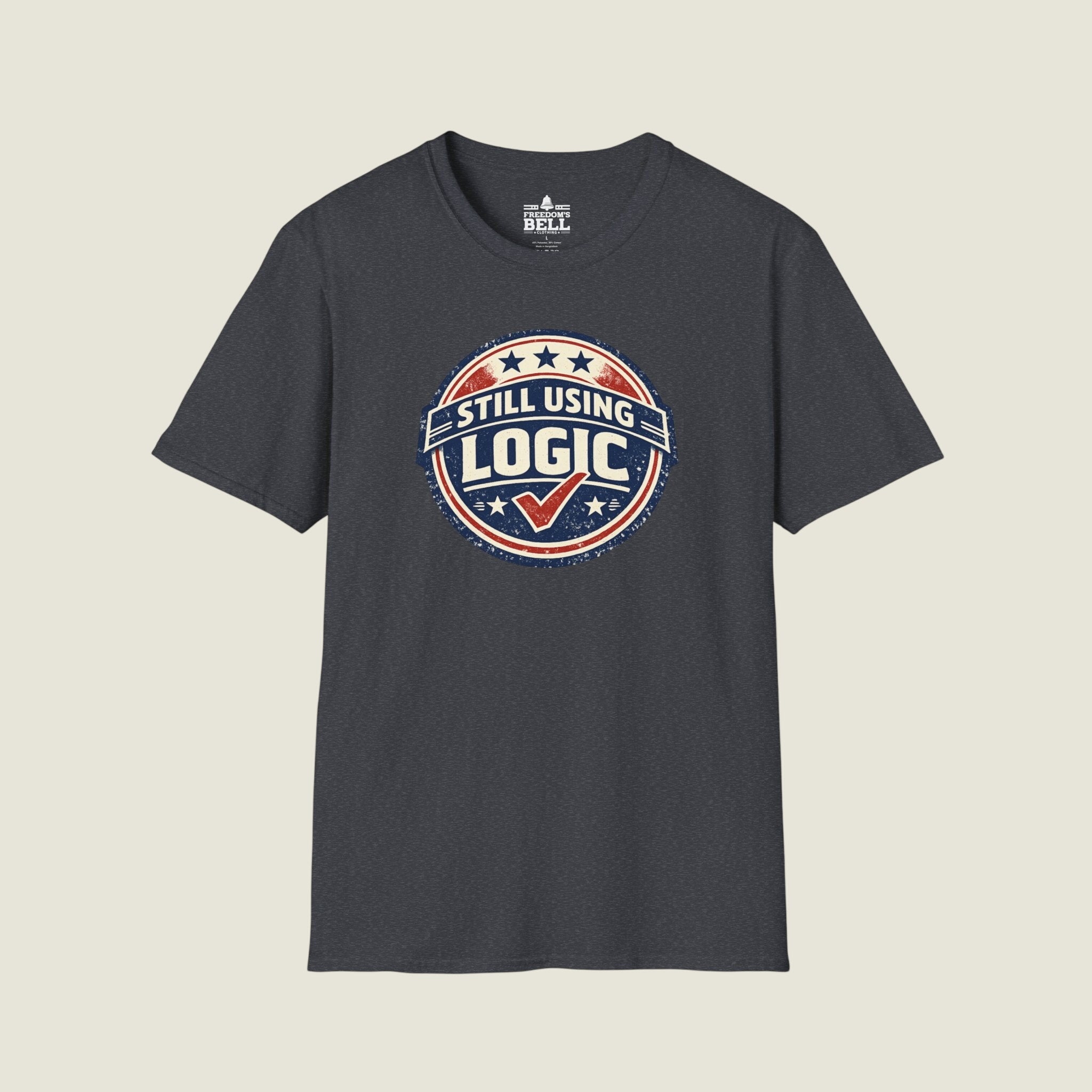 Still Using Logic - Vintage Badge With Checkmark Approved T-Shirt