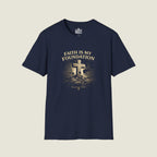 Faith Is My Foundation T-Shirt | Bold Stone Cross